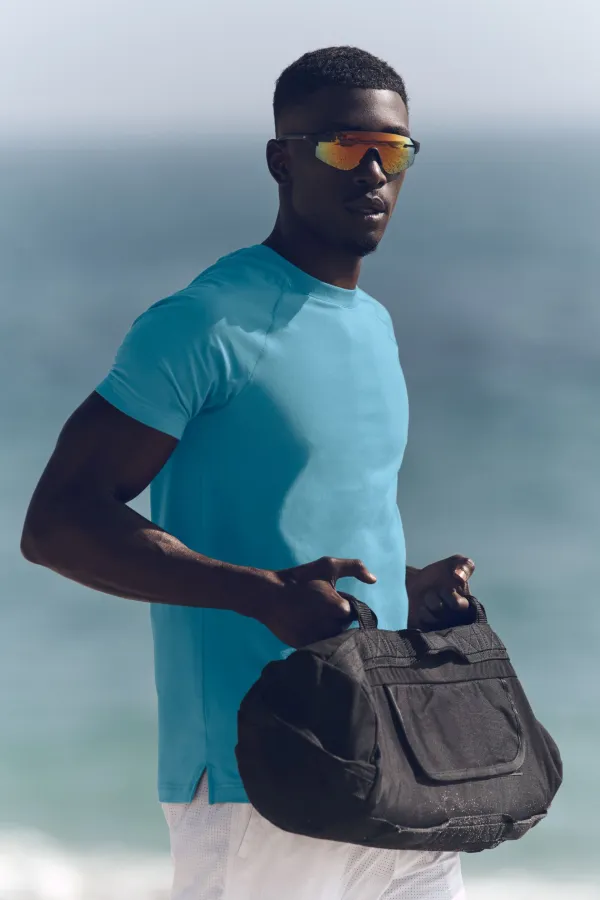 Vapor Crewneck Short Sleeve - Blue Breeze