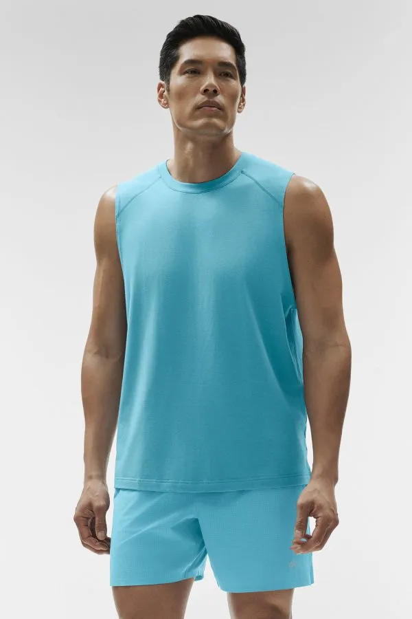 Vapor Muscle Tank - Blue Breeze