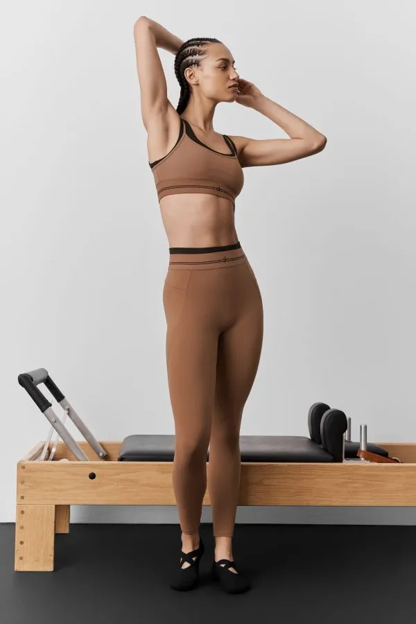 Airbrush High-Waist 7/8 Better Together Legging - Sun Kissed Brown/Black